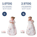 Sleeveless Baby Sleep Sack 2.5 TOG – 100% Cotton (Bunny)
