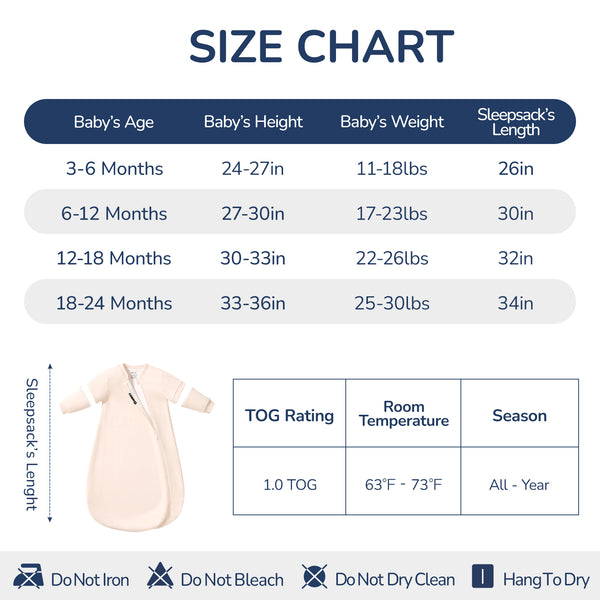Sleep Sack in Light Apricot 1.0