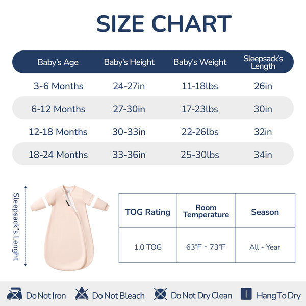 Sleep Sack in Shell Pink 1.0