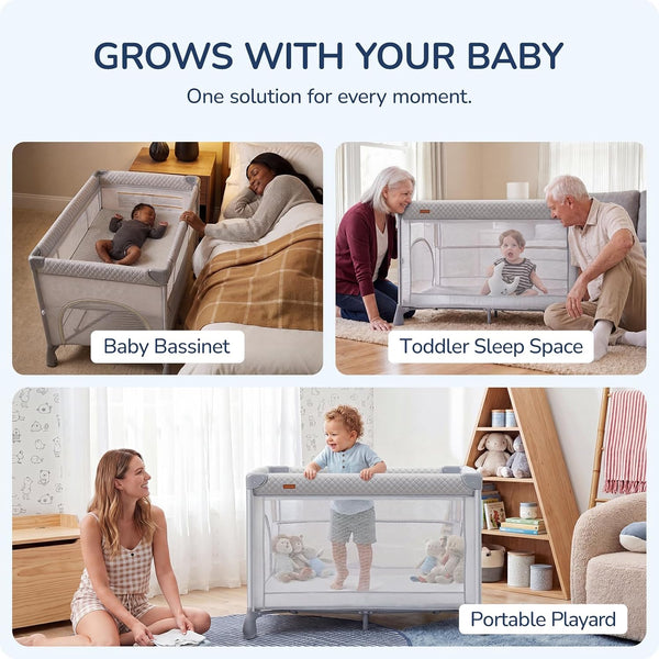 Portable Playard in Grey