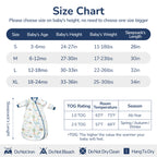Detachable Sleeves Sleep Sack 1.0 TOG – 100% Cotton (Dino)